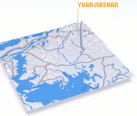 3d view of Yuanjiashan