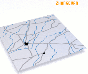 3d view of Zhangguan