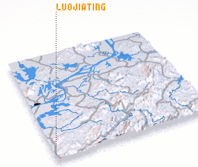 3d view of Luojiating