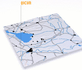 3d view of Qicun