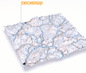 3d view of Shichengqi