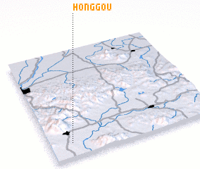 3d view of Honggou