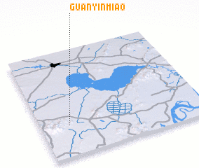 3d view of Guanyinmiao