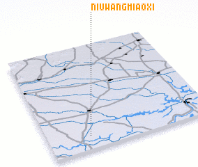 3d view of Niuwangmiaoxi