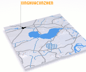 3d view of Xinghuacunzhen