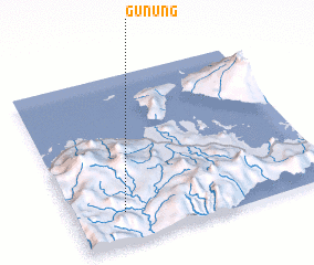 3d view of Gunung