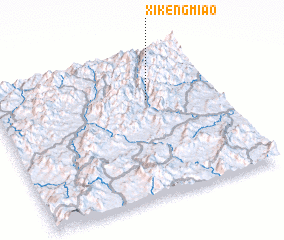 3d view of Xikengmiao