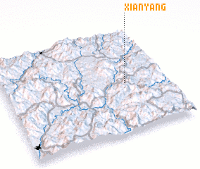 3d view of Xianyang