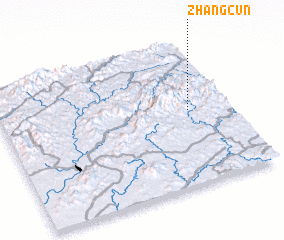 3d view of Zhangcun
