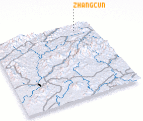 3d view of Zhangcun