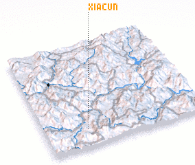 3d view of Xiacun