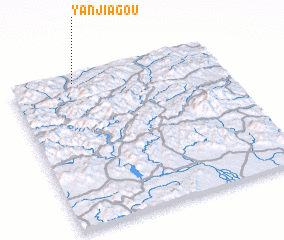 3d view of Yanjiagou