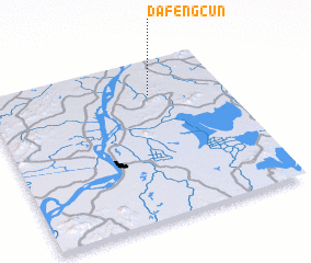 3d view of Dafengcun