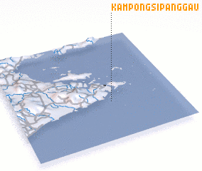 3d view of Kampong Sipanggau