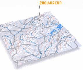 3d view of Zhoujiacun