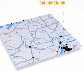 3d view of Daijiamenkou