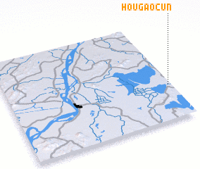 3d view of Hougaocun