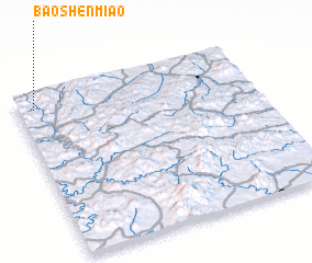 3d view of Baoshenmiao