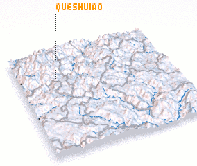 3d view of Queshui\
