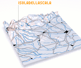 3d view of Isola della Scala