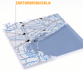 3d view of Santa Maria di Sala