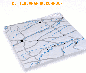 3d view of Rottenburg an der Laaber