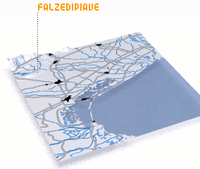 3d view of Falzè di Piave