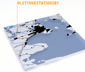 3d view of Ølstykke Stationsby