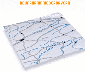 3d view of Neufahrn in Niederbayern