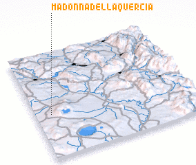 3d view of Madonna della Quercia