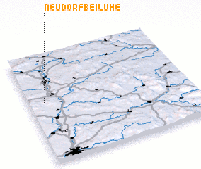 3d view of Neudorf bei Luhe