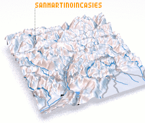 3d view of San Martino in Casies