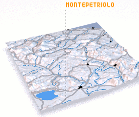 3d view of Monte Petriolo