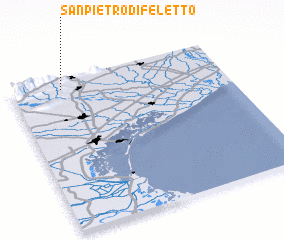 3d view of San Pietro di Feletto