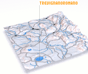 3d view of Trevignano Romano