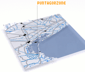 3d view of Punta Gorzone