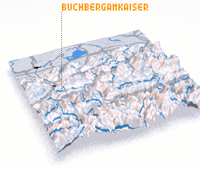 3d view of Buchberg am Kaiser