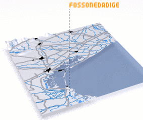 3d view of Fossone dʼAdige