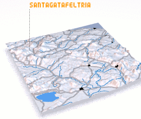 3d view of SantʼAgata Feltria