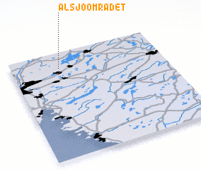 3d view of Alsjöområdet