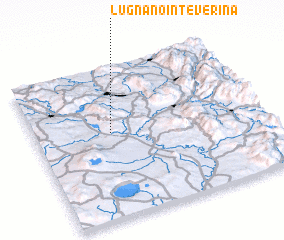 3d view of Lugnano in Teverina