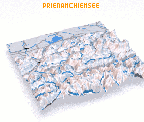 3d view of Prien am Chiemsee