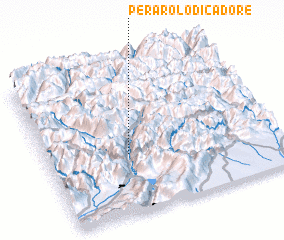 3d view of Perarolo di Cadore