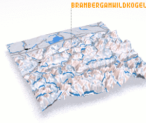 3d view of Bramberg am Wildkogel