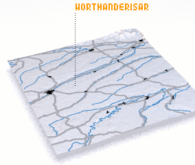 3d view of Wörth an der Isar