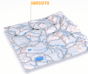 3d view of San Sisto