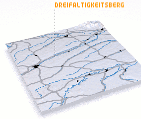 3d view of Dreifaltigkeitsberg