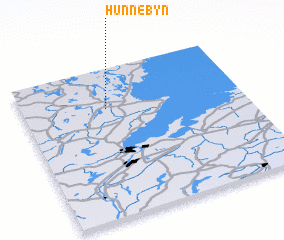 3d view of Hunnebyn