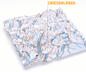 3d view of Chies dʼAlpago