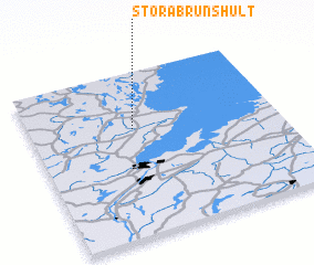 3d view of Stora Brunshult